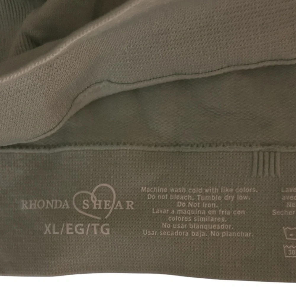 Rhonda Shear Women's Sports Bra Mint Green‎ Size XL Nylon Bralette No Padding